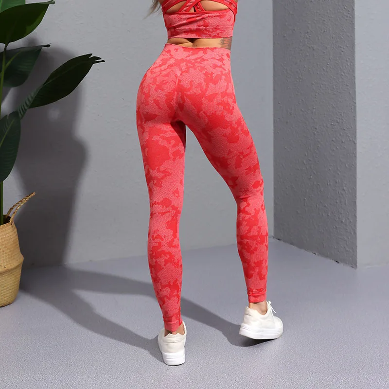 

16 Colors Drop shipping Seamless Camouflage Leggings High Waist Scrunch Butt Booty Women Sports Leggings Camo Fitness Yoga Pants