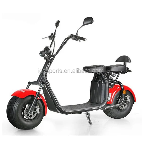 citycoco 2 removable portable battery fat tire electric scooter