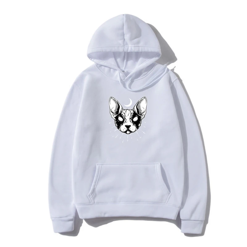 

Черная металлическая мужская верхняя одежда с надписью Ca, одежда с надписью "Feline Meow", Байкерский свитшот, черная верхняя одежда с черепом, ос...