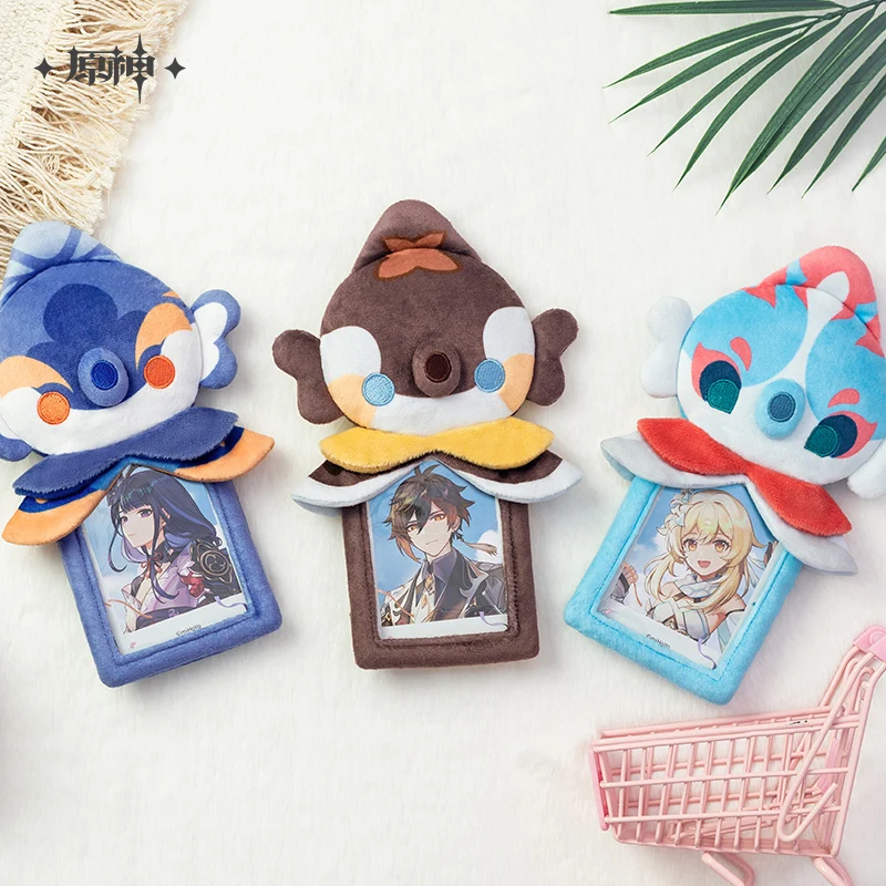 Аниме Genshin ударный Чехол для карт Морская лошадь защитные сумки удостоверения