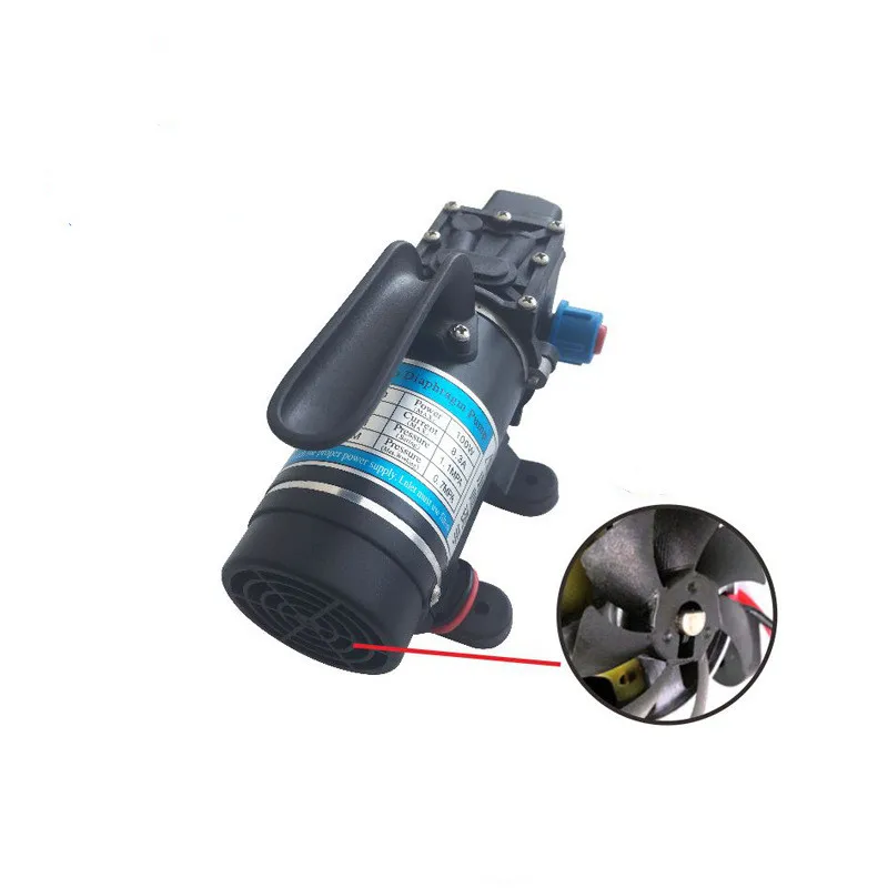 

DC 12V24V 120W 130PSI 10L/Min Energy Saving High Water High Pressure Diaphragm Self Priming Pump Pressure Switch Type Pump