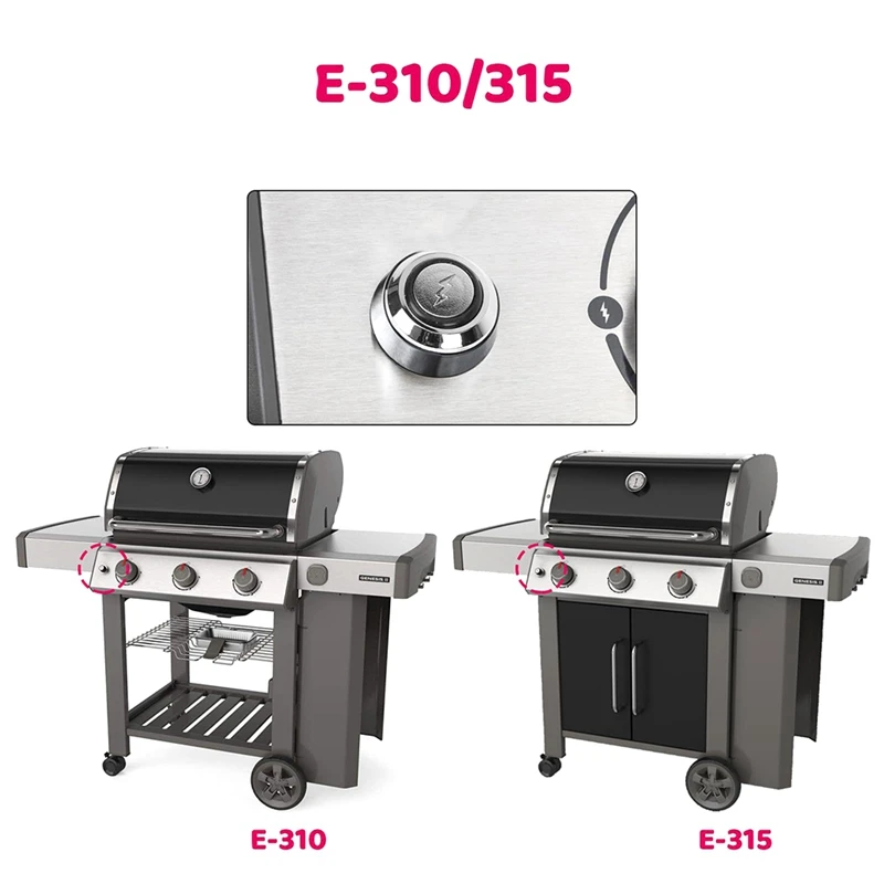 66354 гриль-зажигалка для Weber Genesis 2 E-310 E-315 S-310 S-315 SE-310 открытый в комплекте простая