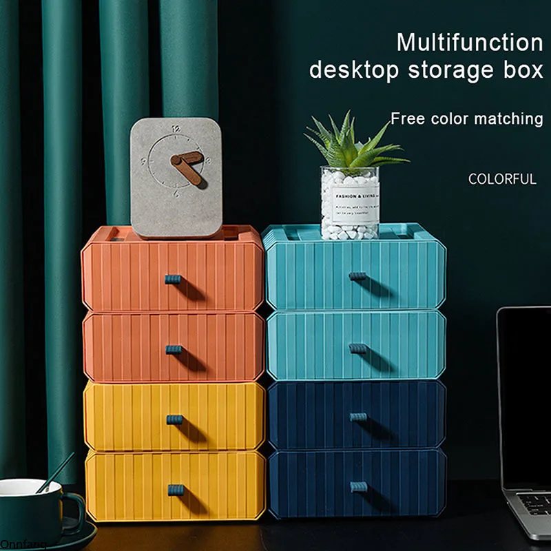 

Multifunctional Drawer Storage Box Desktop Storage Organizer For Cosmetics Student Stationery Small Sundries Table Organization