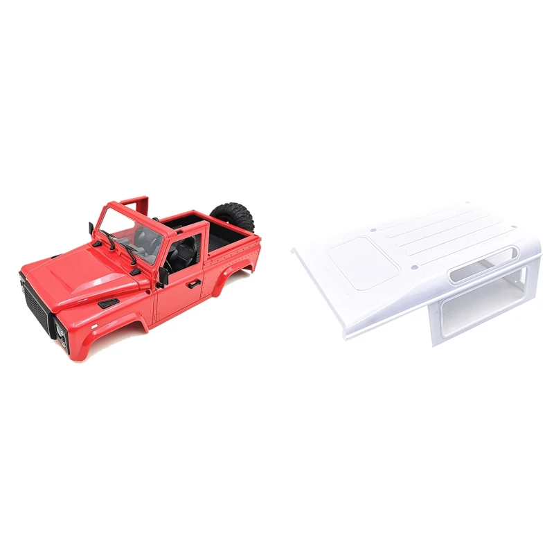 

D90 Car Body Shell With Tire For 1/12 MN D90 D91 D99 MN45 MN90 MN99S & Plastic RC Car Roof Canopy Replacement Part Cover