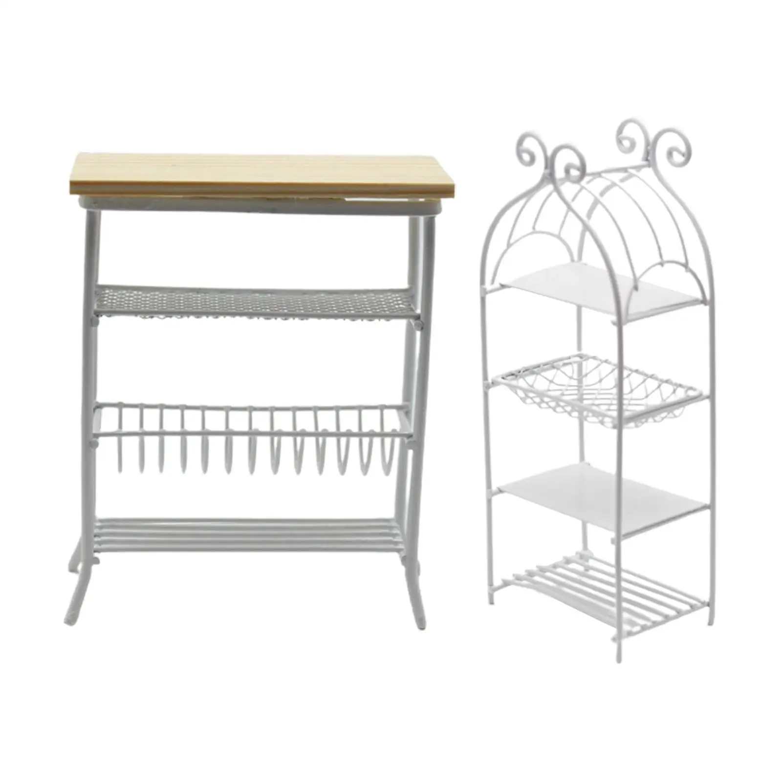 

Имитация 1/12 Миниатюрный Кукольный дом кухонная полка металлические украшения аксессуары ролевые игры Декор для комнаты детский подарок «сделай сам»