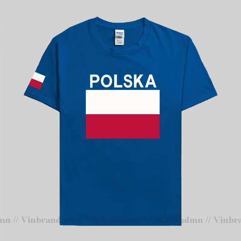 Польша Мужская футболка Польские трикотажные изделия Хип-хоп Нация Команда