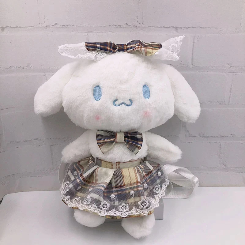 

Мультяшный Sanrio Cinnamoroll вместительный рюкзак белый милый плюшевый Униформа Jk для молодых милых девушек подарок на день рождения универсальная кукла Ba