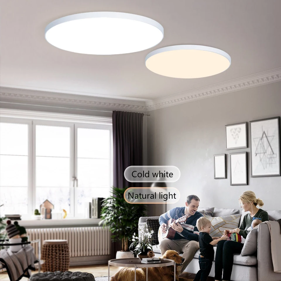 Smart 48W RGBCW dimmable led ceiling lights for Room decoration home control with Alexa Google modern ceiling lamps for bedroom images - 6