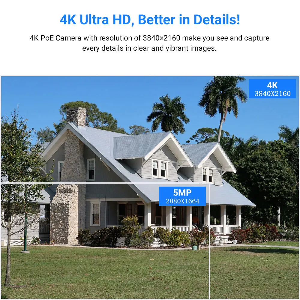 Дешево Купольная камера видеонаблюдения Tiananxun, 5 Мп, 8 Мп, Ip, Poe, 4K, с функцией записи звука, для Nvr