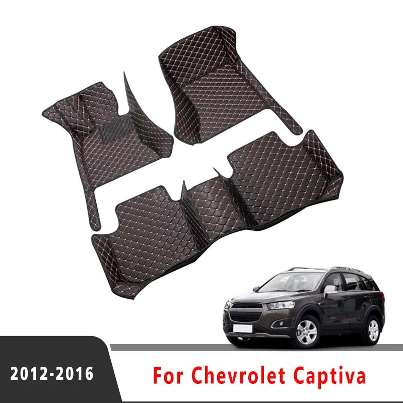 

Car Floor Mats For Chevrolet Captiva 2017 2016 2015 2014 2013 2012 (5 Seater) Auto Interior Accessories Waterproof Carpets Rugs