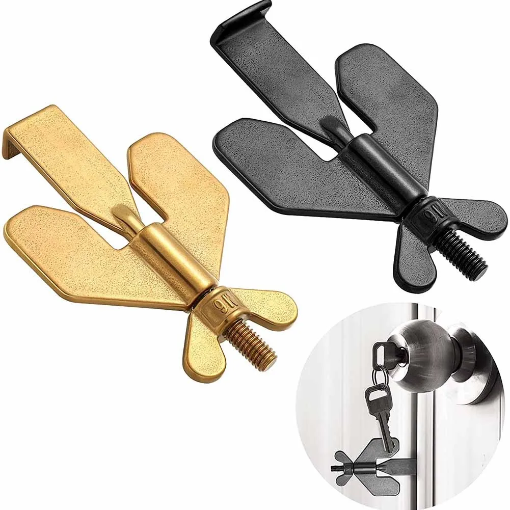 

1 X Portable Door Lock Hotel Anti-theft Door Stop Girl Living Alone Portable Anti-wolf Device Travel Home Door Opener