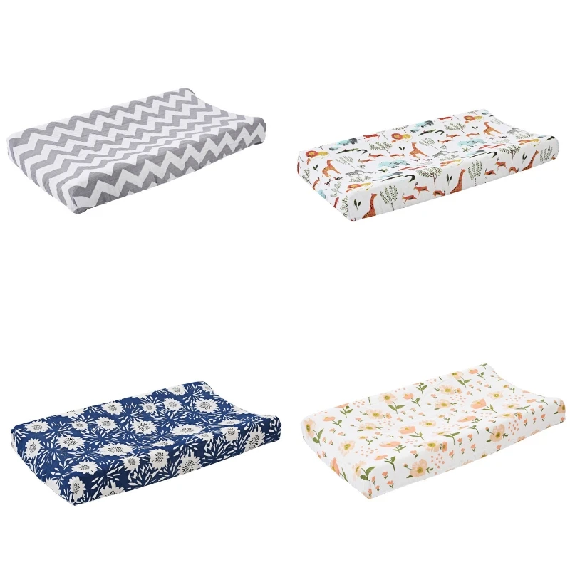 Floral Print Fitted Crib Sheet Infant Or Toddler Bed Nursery Unisex Diaper Change Table Sheet G99c