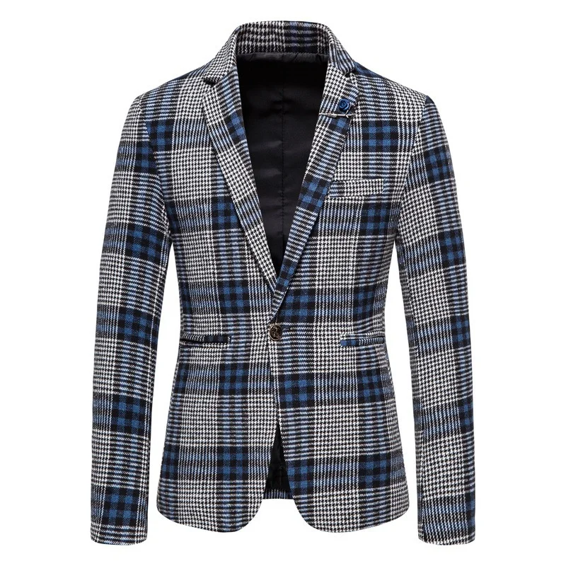 

Мужской небольшой пиджак, однобортный приталенный деловой Повседневный пиджак для молодежи, весна-осень 2023