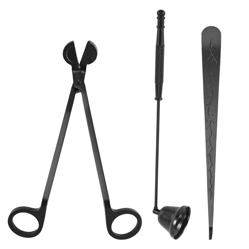 

1Set Stainless Steel Scissor Wick Trimmer Extinguish Candle Cut Tool Kit