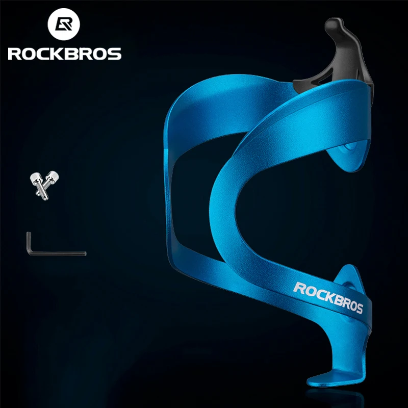 

Rockbros bicicleta Aluminium Alloy Adjustable Water Bottle Cage Mountain Bike 2023 Bottle Holder Ultralight HandleBar Mount