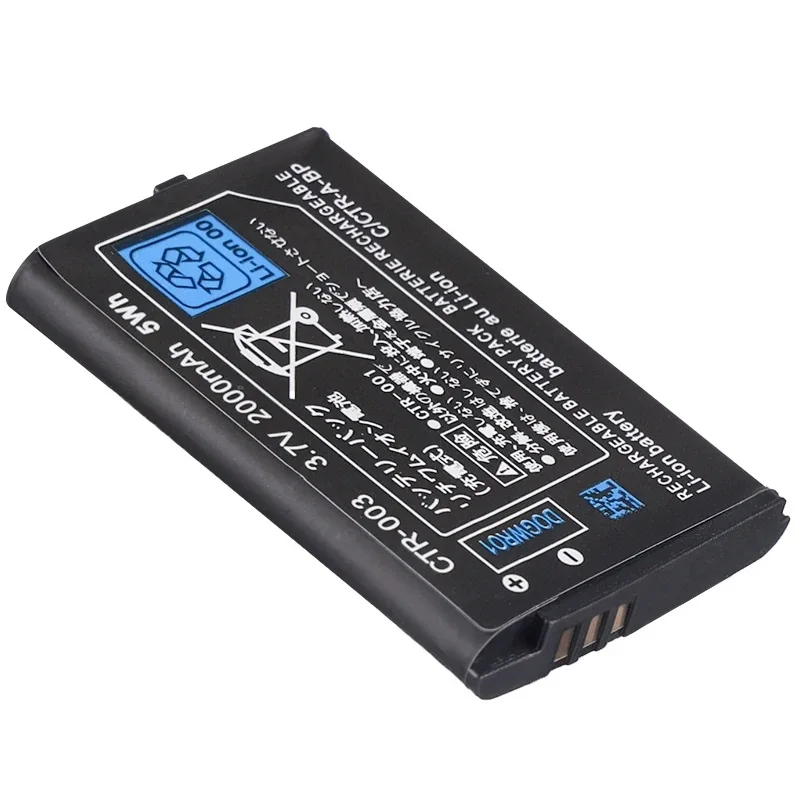 Фото Литий-ионный аккумулятор 3.7V 2000mAh CTR-003 для Nintendo 3DS 2DS N3DS, сменная перезаряжаемая батарея CTR003 №4