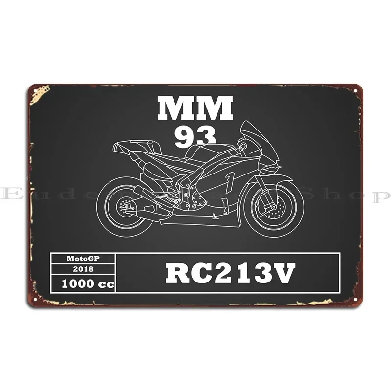 Фото Металлическая табличка Rc213v 2018 для гаража, декор для кухни, жестяной постер для кинотеатра №1