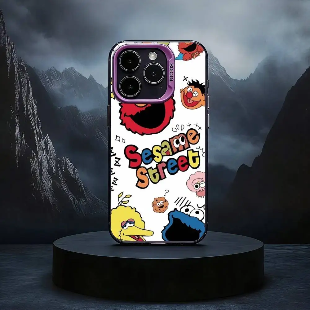 Фото Чехол для телефона Sesame S-Street Cookie Elmo Black Candy серебристого цвета для iPhone 17, 16, 15, 14, 13, 12, 11 Plus, Pro Max №3