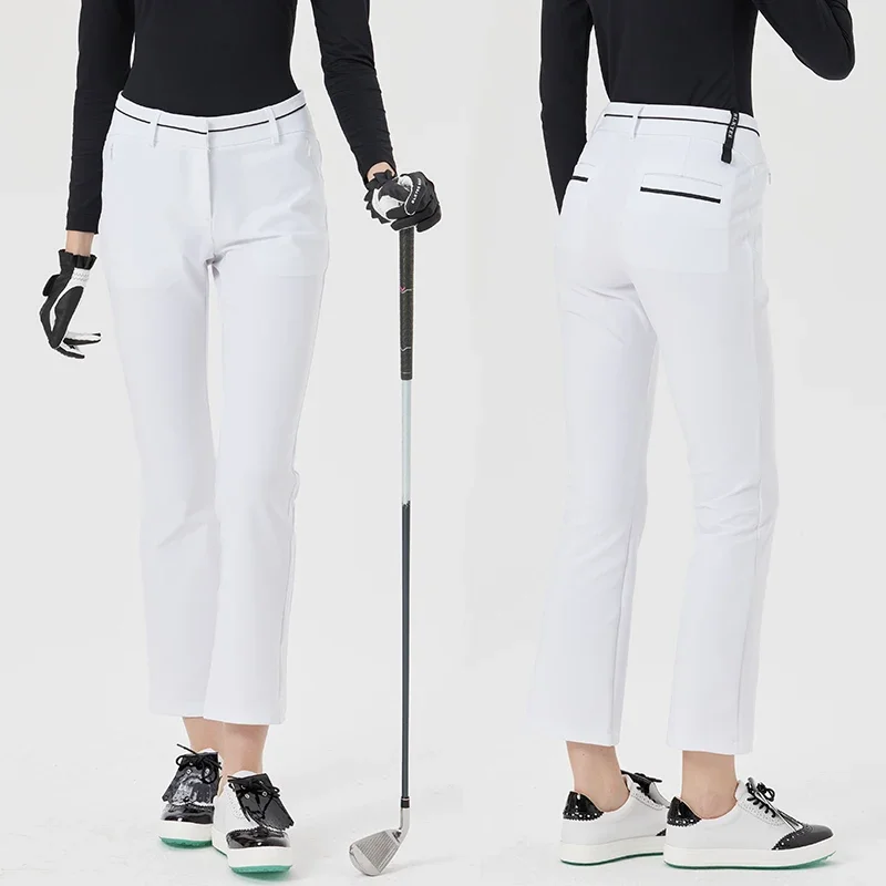 Новые Брюки для гольфа BG женские узкие спортивные Прямые длинные брюки