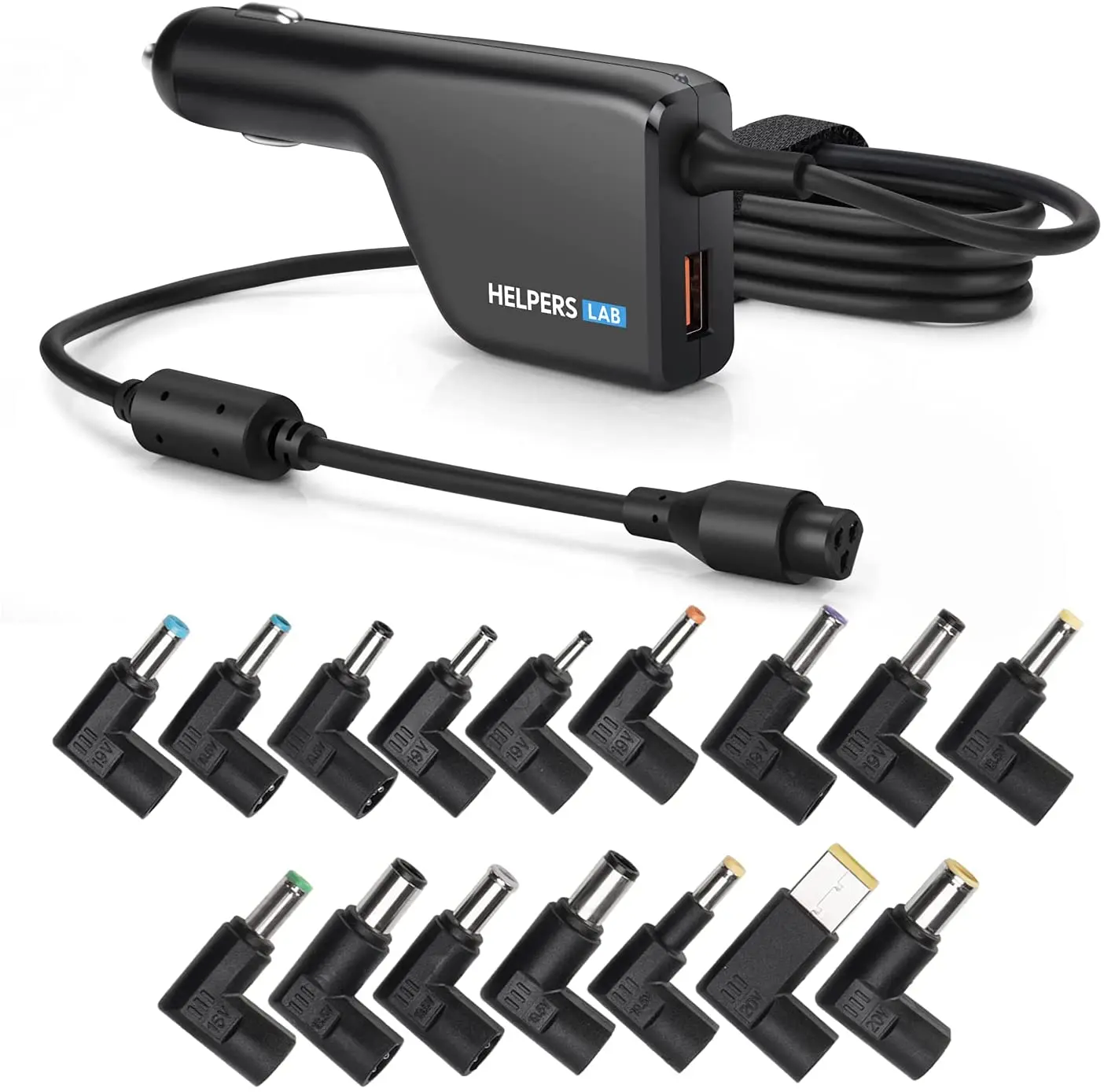 Universal Portátil Carregador de Carro Fonte Alimentação 16 Dicas dc com 18q Qc3.0 Usb para hp Compaq Dell Acer Asus Sony Samsung Ibm Lenovo Thinkpad Panasonic Etc 90w