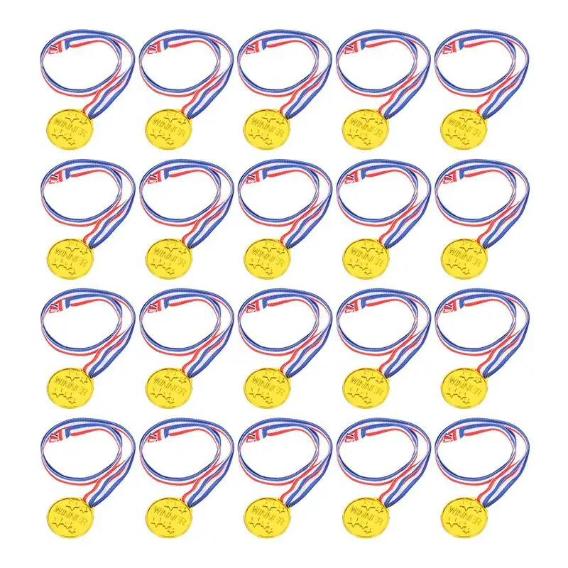 

20Pcs Kids Medals Winner Award Medals Toy for Sports Competitions Matches Party Favor