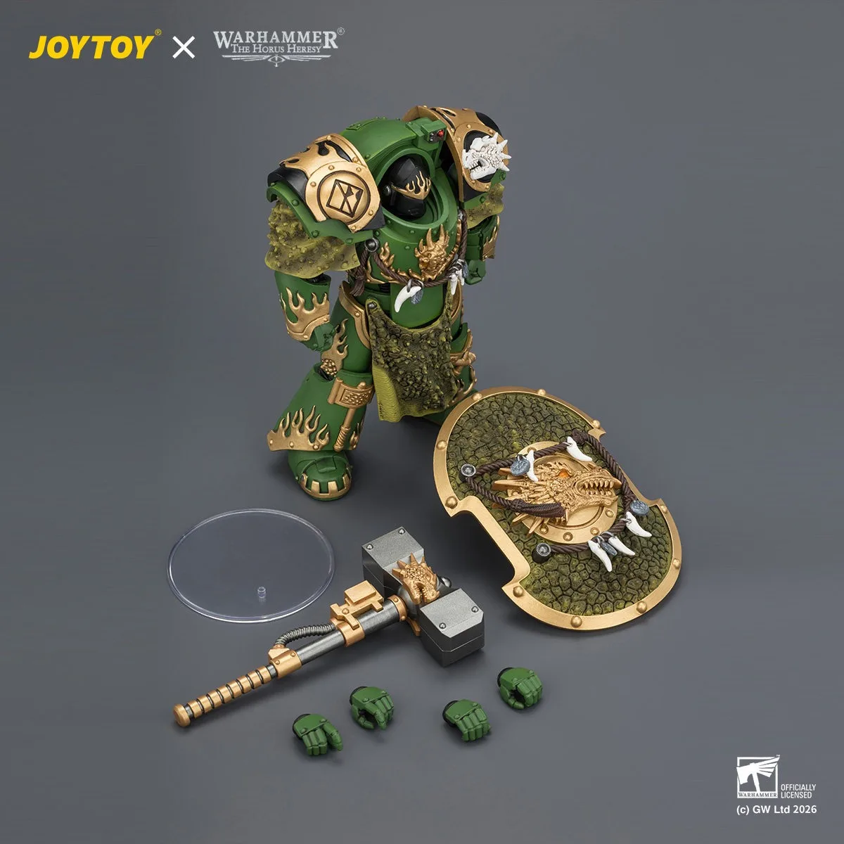 Фото 【Аксессуары】Фигурки JOYTOY Warhammer 1/18: Саламандры, Файрдрейк, Терминатор 1 с щитом 