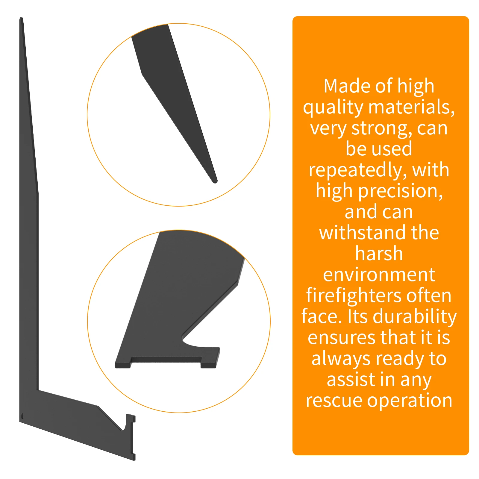 3 шт. многоразовые пластиковые инструменты для пожарных с эргономичной ручкой