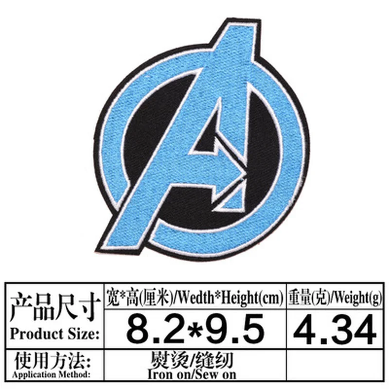 Патчи с персонажами Marvel Мстители патчи вышивкой животными в виде супергероев