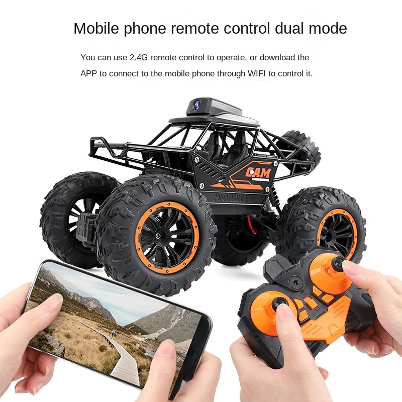 

New Camera Remote Control Car Alloy Climbing Car Wifi Mobile Phone Real-time Transmission Off-road Vehicle