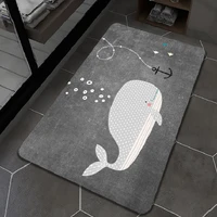 Diatomaceous Earth Mat Bath For Bathroom Soft Rubber Entrance Doormat Home Floor Toilet Carpet Simple Shower Foot Rug 80x120cm