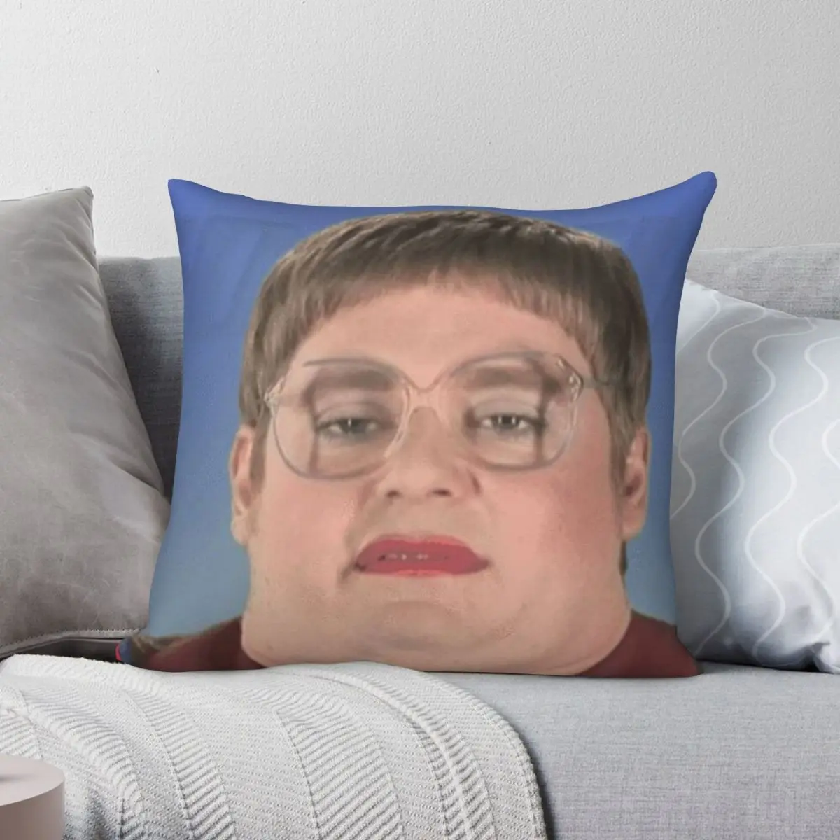 

Новинка, чехол с подушкой Тим и Эрик, полиэстеровый льняной бархатный чехол с узором на молнии, декоративная подушка, чехол, размеры 45x45