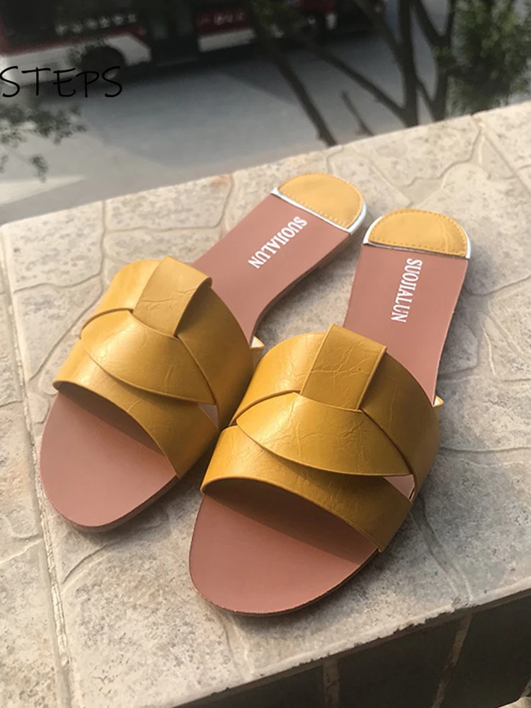 Designer Women Slipper Plus Size 35-41 Women Summer Beach Slides Flip Flops Outdoor Flat Slippers Brand New Women Sandals 2021