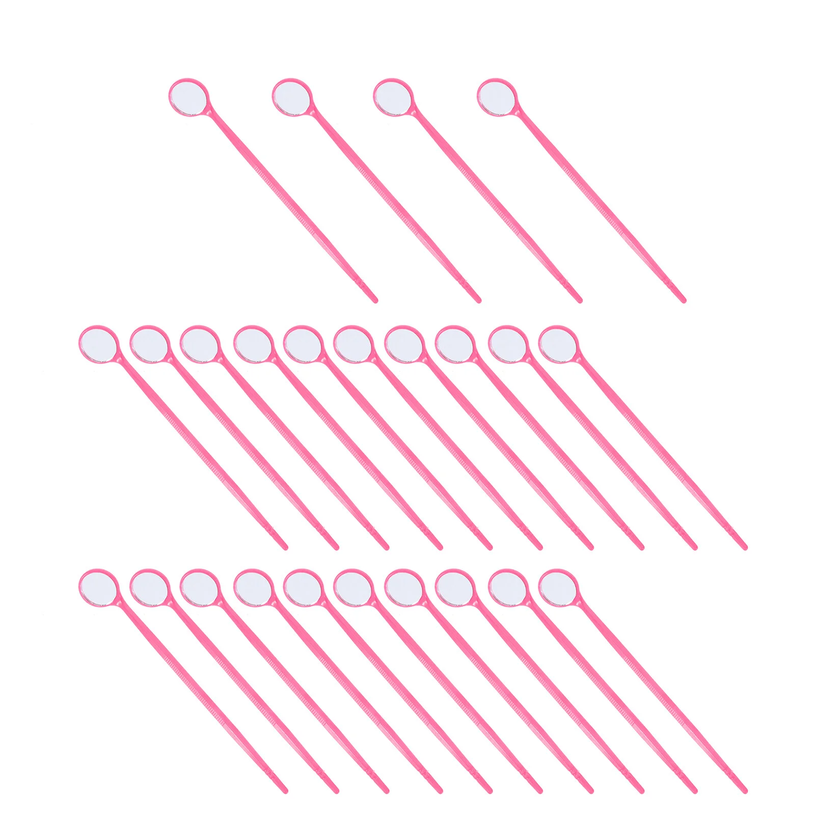 

24 Pcs Mirror Mouth Household Cleaning Tools Oral Check Dentist Mirrors Lash Eyelash Extensions Disposable