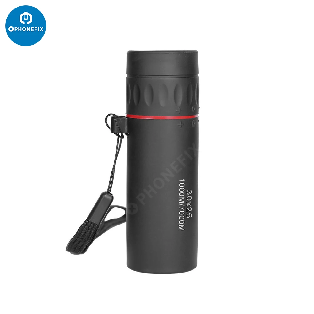 

High Definition 30x25 Portable Monocular Zoom Focus Optical Hunting Telescope Low Night Vision Outdoor Scope for Travel Camping