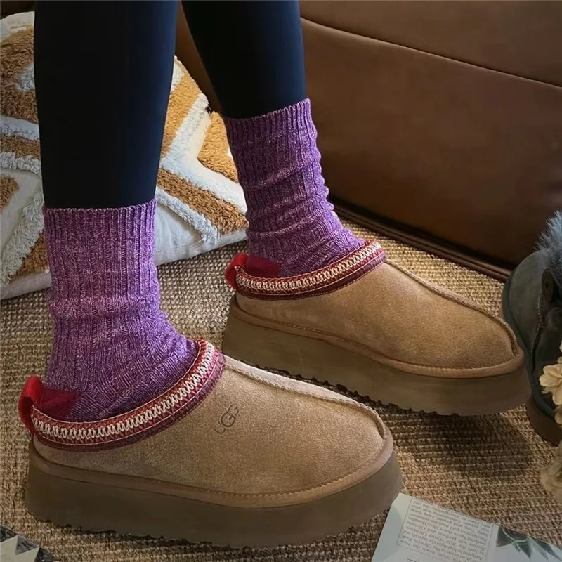 Thick Cotton Socks Men Women Boy Girl Winter Ankle Socks Warm Crew Sock Spell color  Middle Tube  Unisex Socks