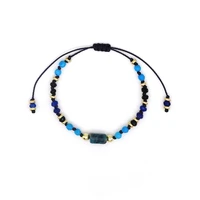 vlen handmade knot stone bracelet for men women jewelry gift thin pulseira bijoux femme gift blue turquoises bracelets jewellery