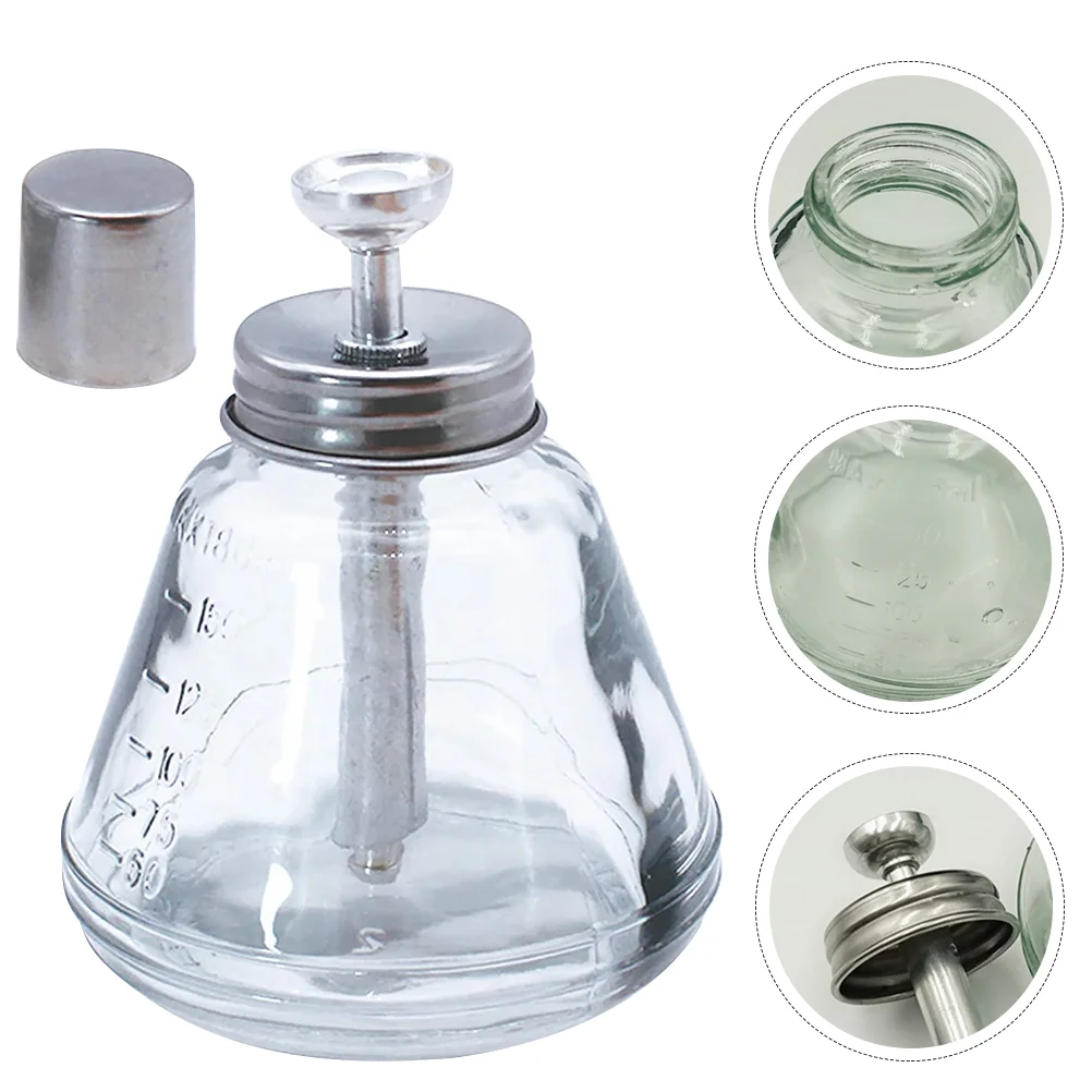 

180 ML Container Glass Bottle Liquid Containers Nail Polish Remover Pump Press