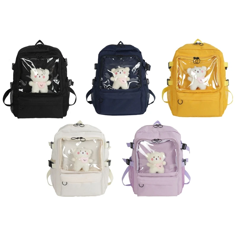 Сумка 63HC Lolita, рюкзак для девочек-подростков, школьный ранец, Женский студенческий нейлоновый повседневный рюкзак с несколькими карманами