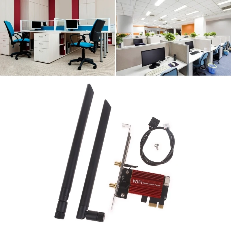 

867Mbps Adapter 7265AC BT4.2 5GHz 2.4GHz WiFi Antennas for Windows 10