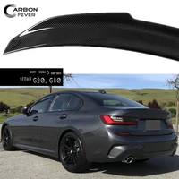 Real Carbon Fiber (3*3 3K Twill) Rear Deck Spoiler Fit For BMW 2019+ New 3 Series Sedan (G20) & 2021+ M3 (G80)