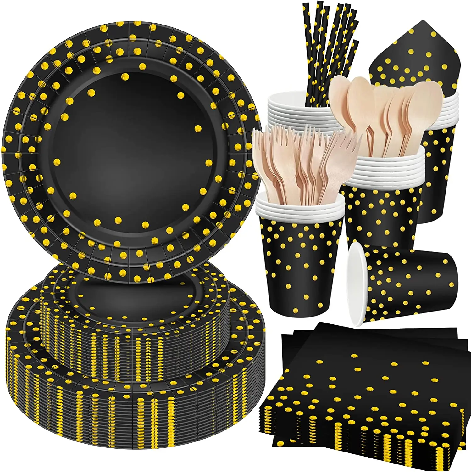 

168 Pcs Vaisselle Jetable Anniversaire Fille,Vaisselles Anniversaires Fille Assiette Arc Ciel,Assiette Gobelets Pailles Cuillè