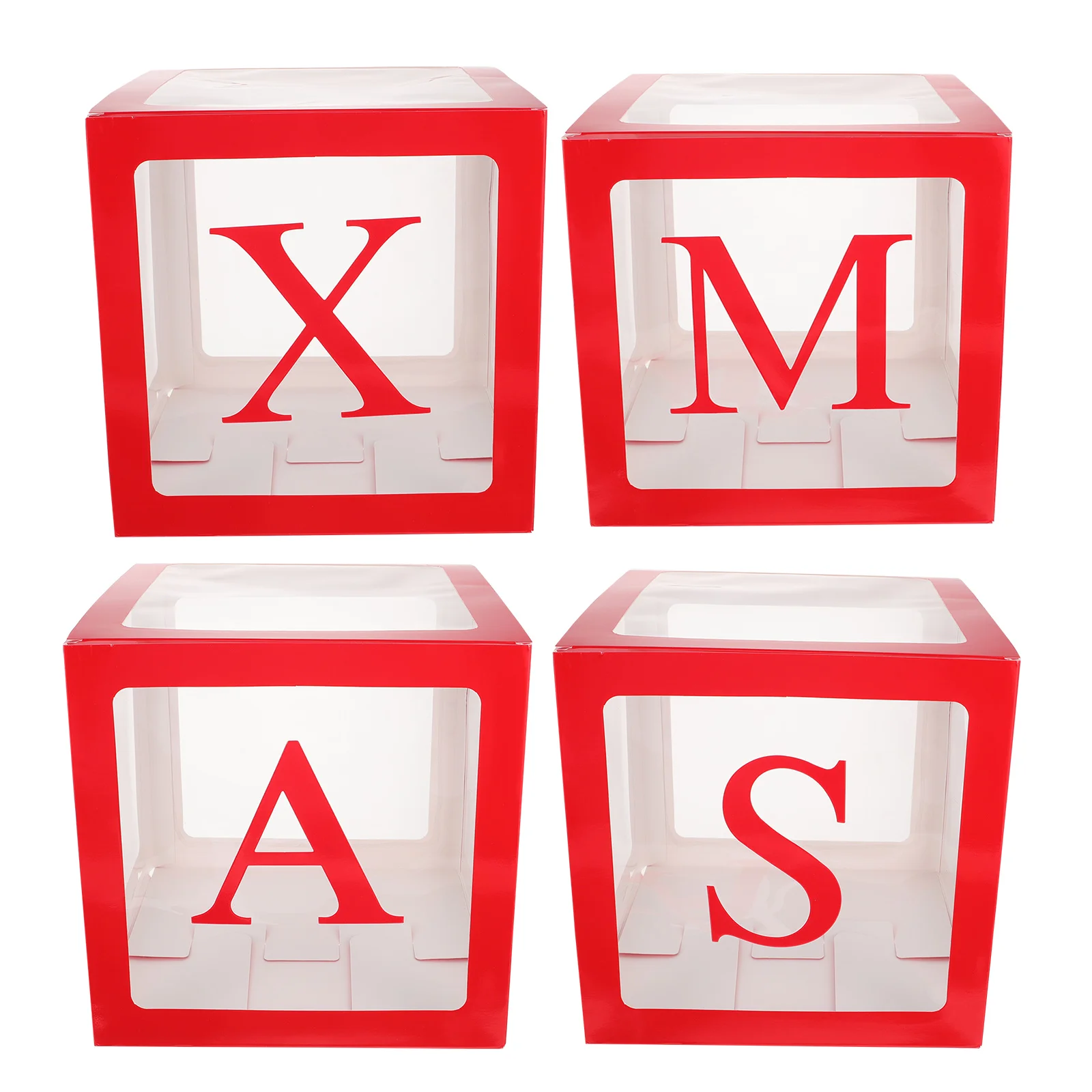

1 Set Xmas Balloon Boxes Christmas Balloon Cases Christmas Party Supplies