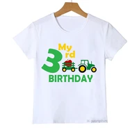 t shirt foe boysgirls my 2 3 4 5 6th birthday gift t shirt tractor apple t shirt kids clothes boys girls t shirt summer tshirts