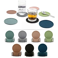 round silicone table mat extra thick placemat open cans honeycomb holder creative pad cup hot cup pot coaster mat coffee ki a4p9
