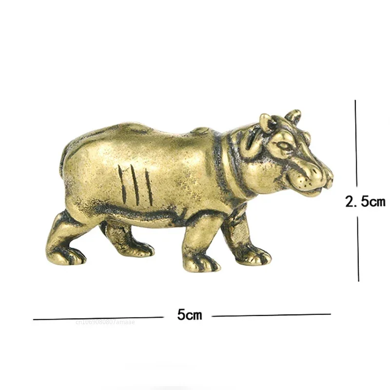 

Медные фигурки бегемотов