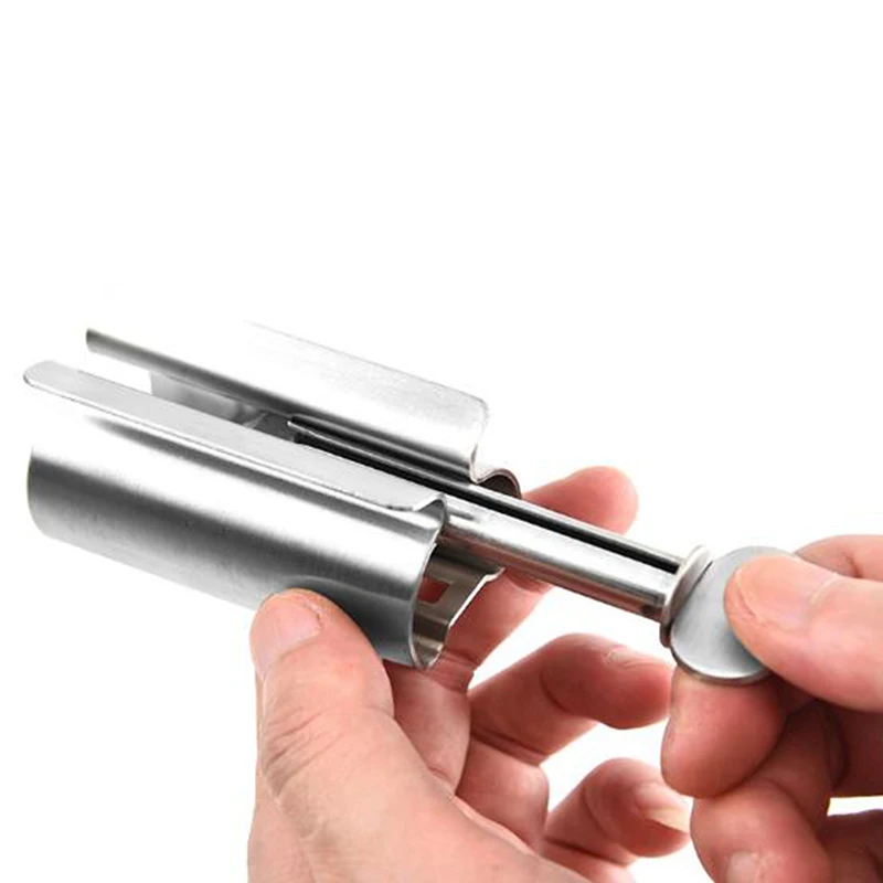 

Creative Toothpaste Tube Squeezer Simple Toothpaste Roller Stainless Steel Labor Saving Toothpaste Tube Wringer Cleanser Presser
