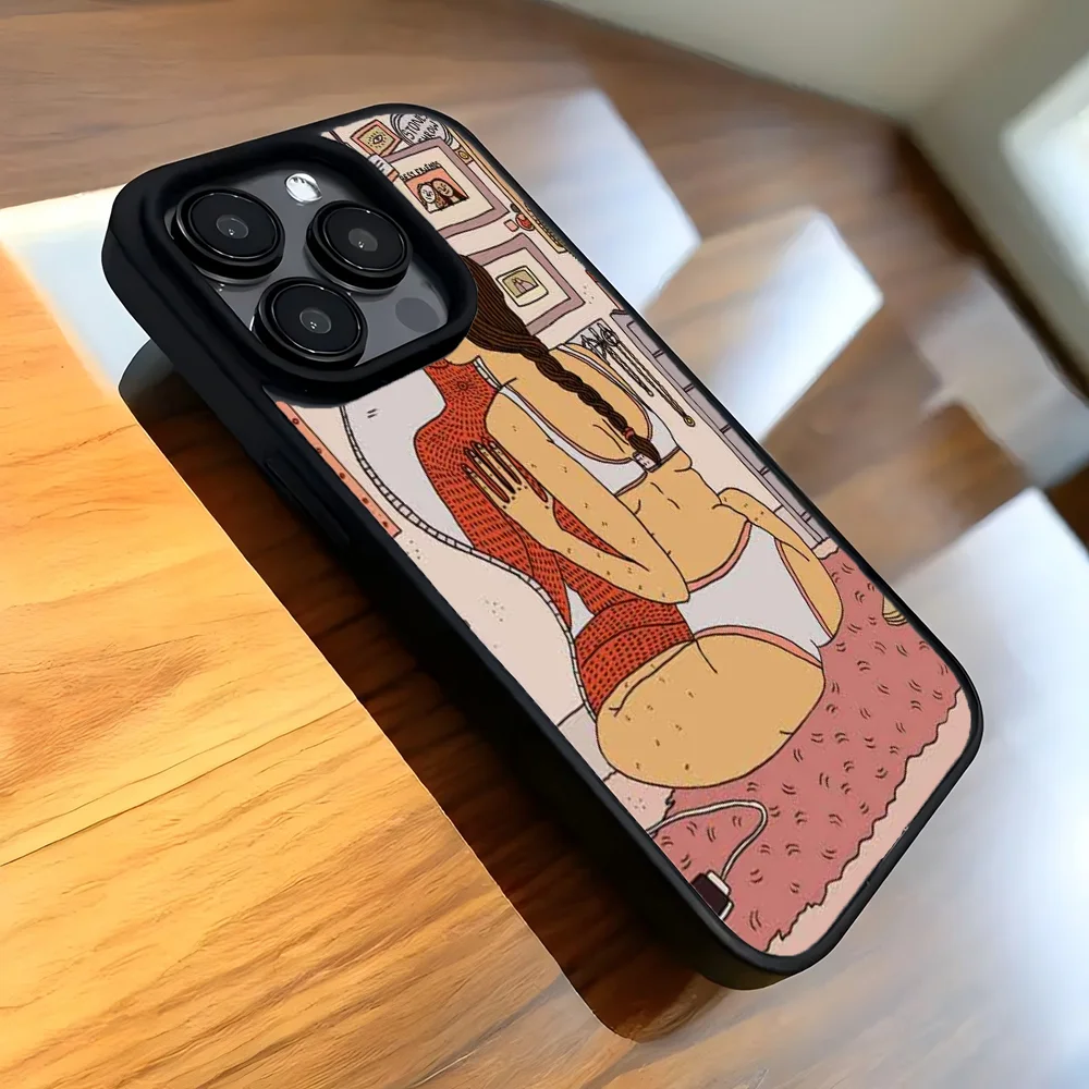 P-Polly N-Nor Магнитный чехол для телефона IPhone 16 15 14 13 Pro Max 11 12 Mini Alex Mirror беспроводной
