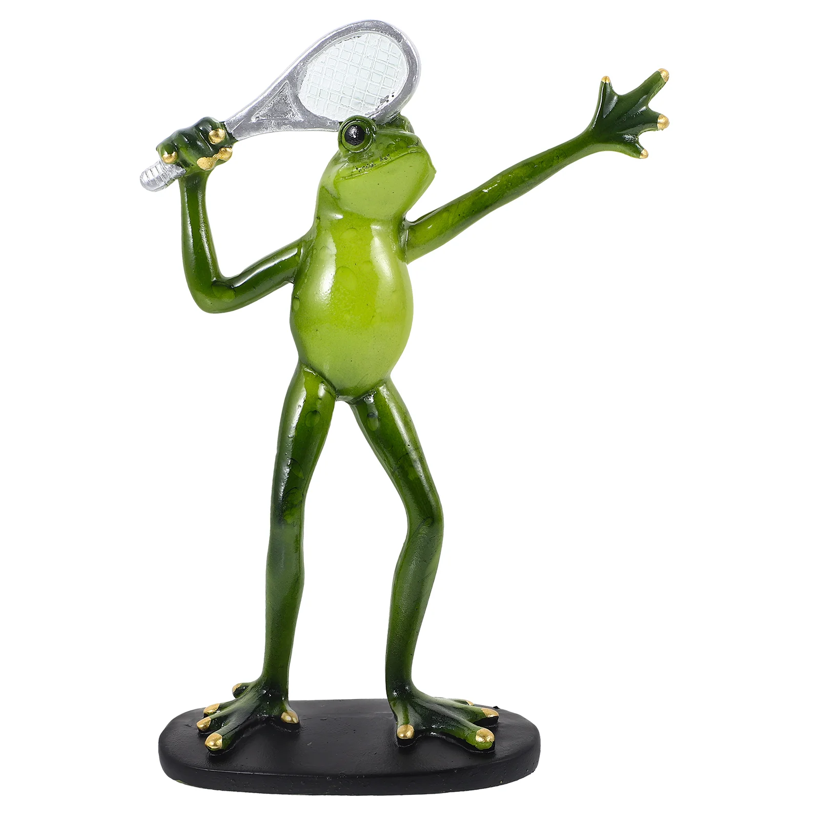 

Resin Frog Decor Frogs Figurine Ornament Outdoor Statue Garden Tabletop Adornment Crafts