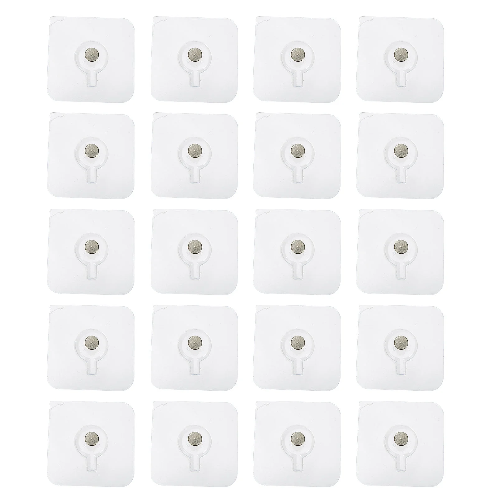 

20 Pcs Clear Hooks Transparent Screws Hook Adhesive Hook Sticker Reusable Adhesive Adhesive Screw Mount Hanging Nails