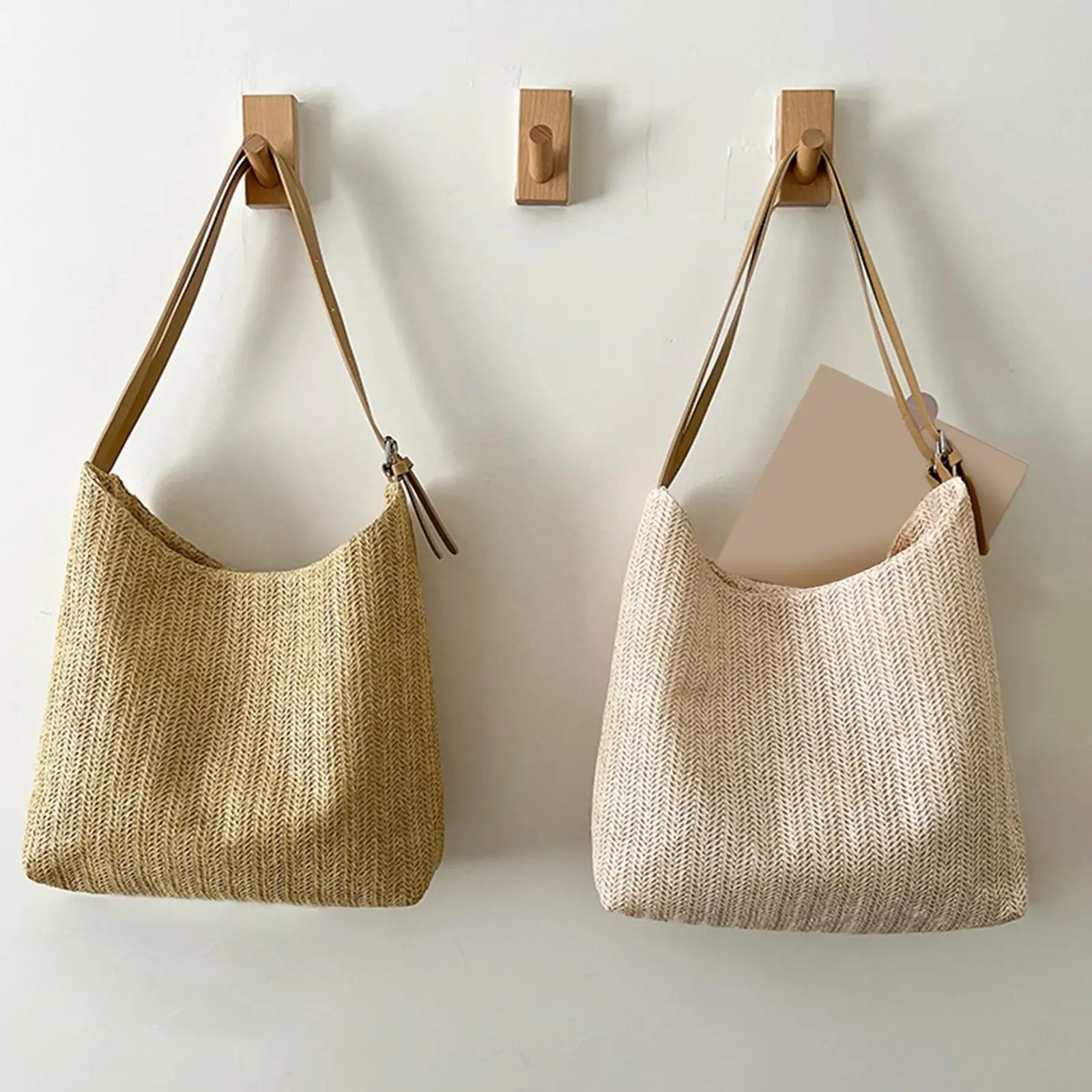 

Bohemian Style Women Straw Bag Tote Purse for Vacation Daily Gifts